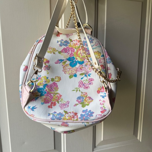 Betsey Johnson floral print Mini Backpack. - Picture 8 of 16